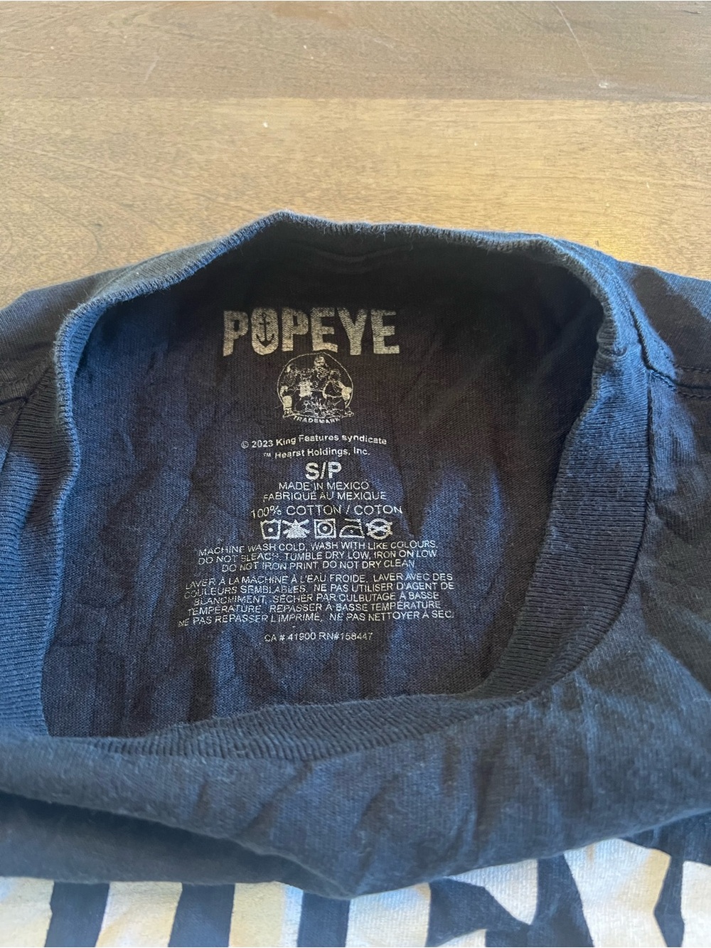Popeye‎ Cash Is King Black Graphic T-Shirt Size Small - Picture 2 of 3